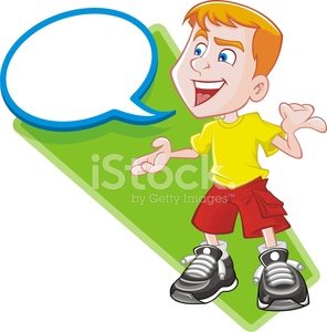 296x300 Smiling Little Boy Talking And Explaining Premium Clipart
