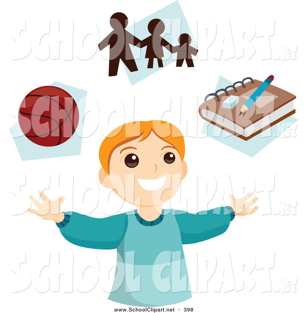1024x1044 Clip Art Of A Happy Boy Thinking Of Basketball, Family And School