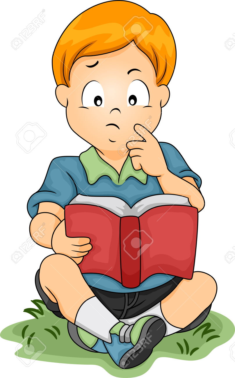 808x1300 Little Boy Clipart Book