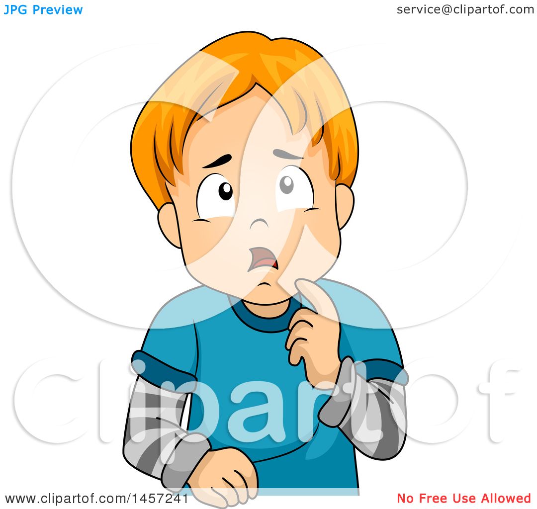 1080x1024 Boy Thinking Red Clipart
