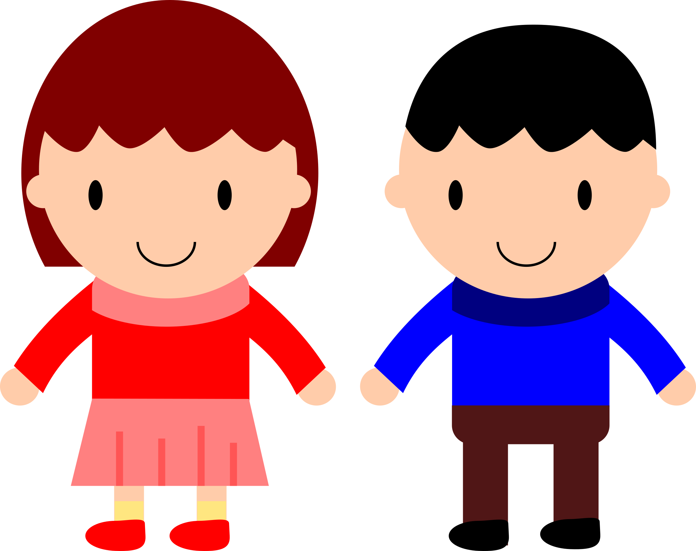 2400x1902 Boys And Girls Clipart