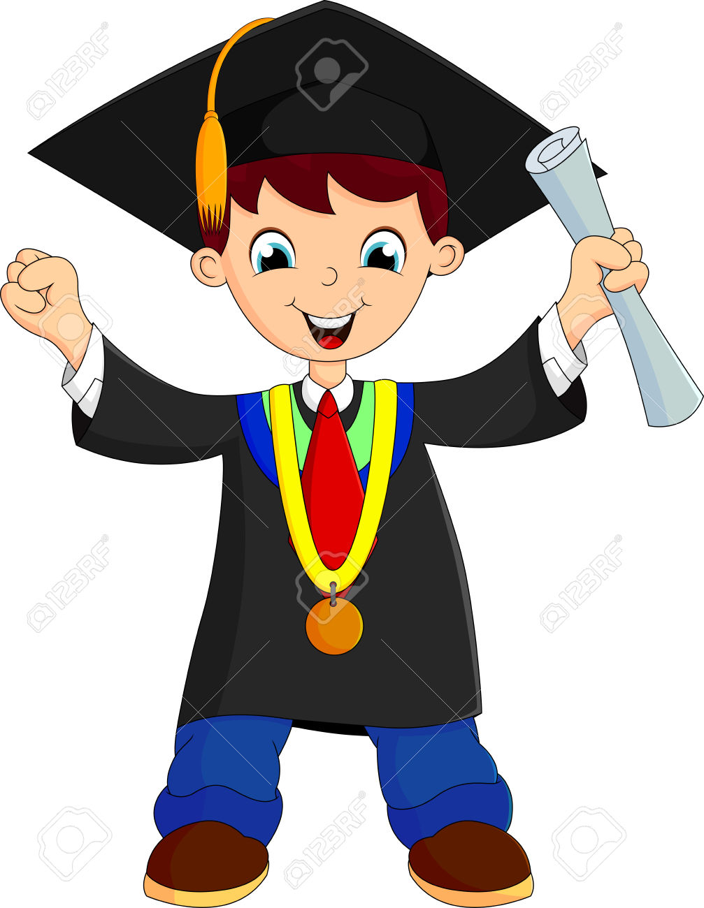 1007x1300 Graduation Clipart Boy