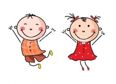 400x290 Little Boy And Girl Clipart