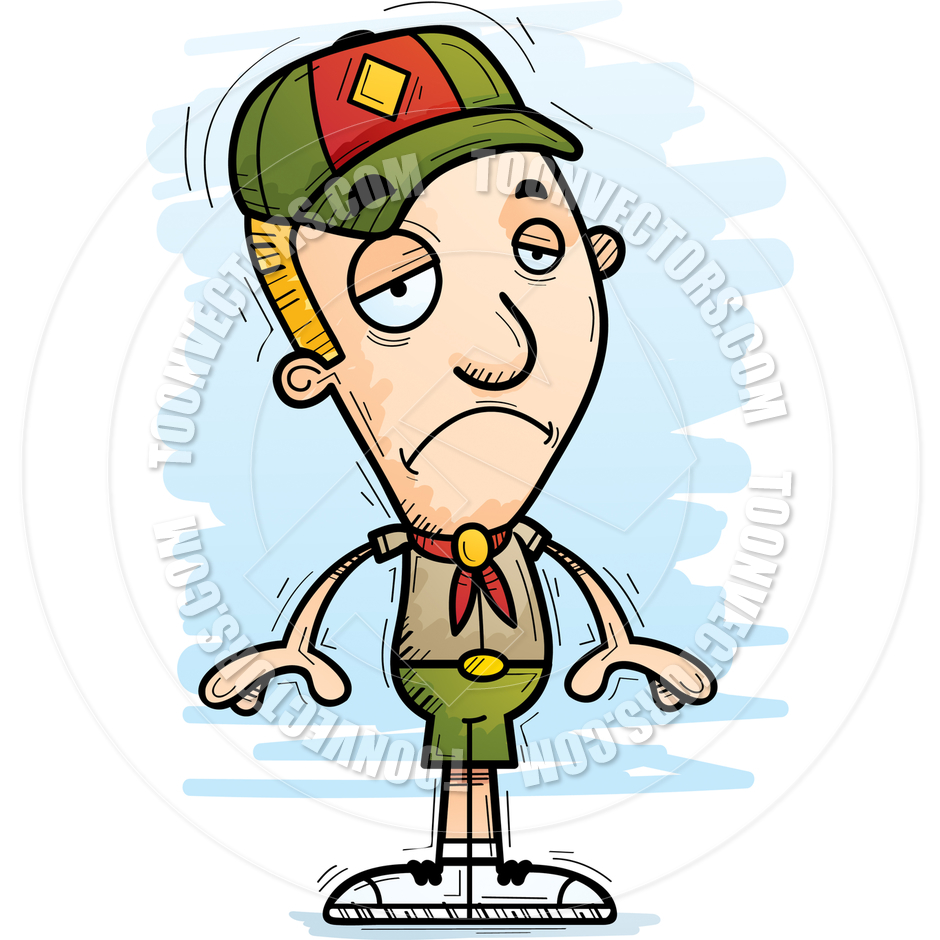 940x940 Cartoon Boy Scout Sad By Cory Thoman Toon Vectors Eps