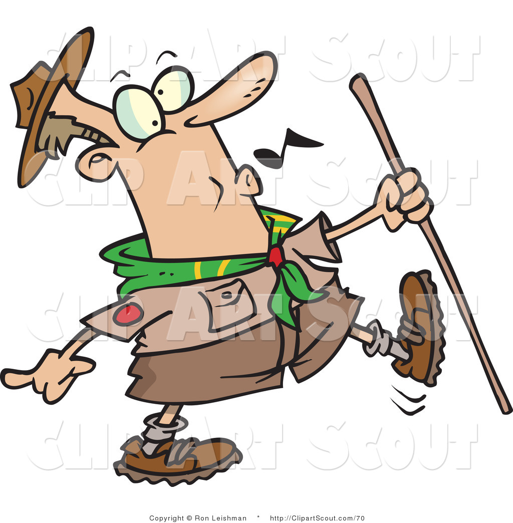 1024x1044 Scout Hiking Clipart
