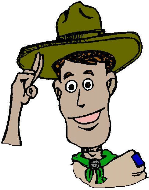 488x621 Scout Leader Clipart