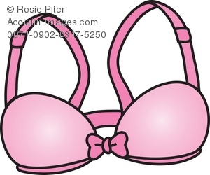 300x250 Pink Brassiere Royalty Free Clip Art Picture