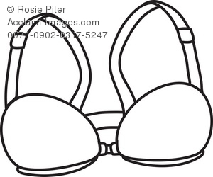 300x250 A Woman's Bra Royalty Free Clip Art Picture