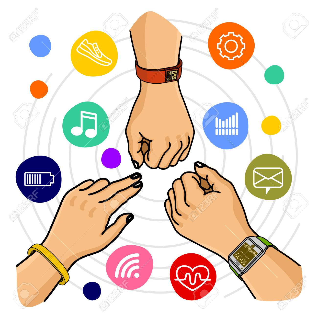 1300x1300 Clip Art Fitness Tracking Bracelet Cliparts