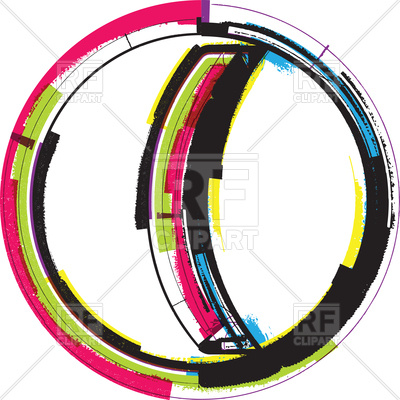 400x400 Colorful Round Brackets Royalty Free Vector Clip Art Image