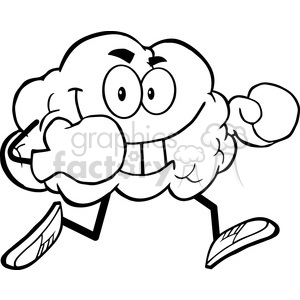 300x300 Royalty Free 5989 Royalty Free Clip Art Brain Cartoon Character