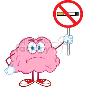 300x300 Royalty Free 5844 Royalty Free Clip Art Angry Brain Cartoon