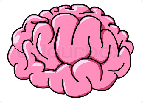 480x346 Cartoon Brain Clipart