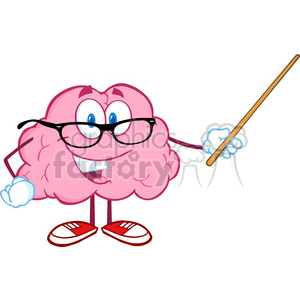 300x300 Royalty Free 5811 Royalty Free Clip Art Smiling Brain Teacher