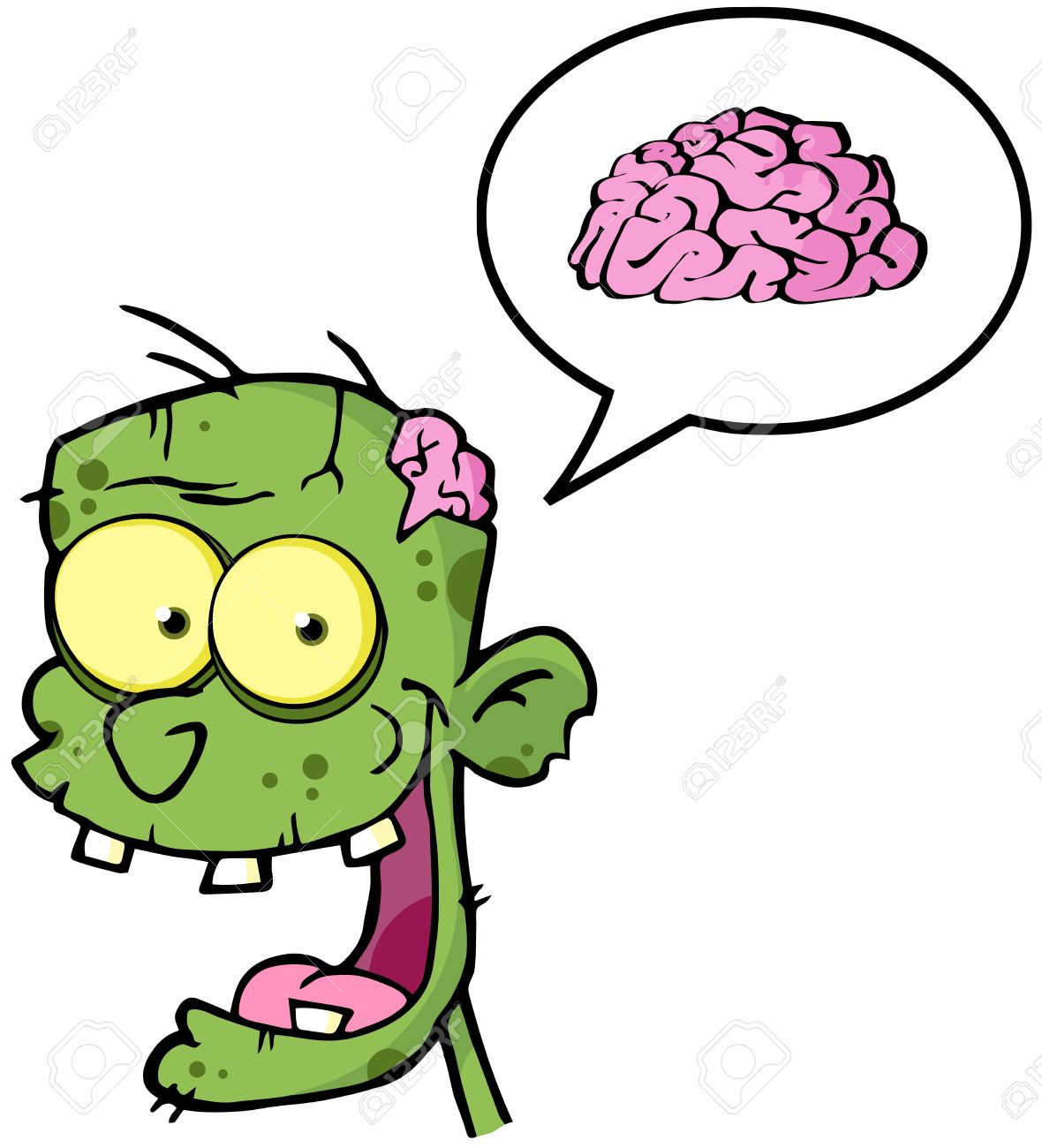 1180x1300 Zombie Brain Clipart