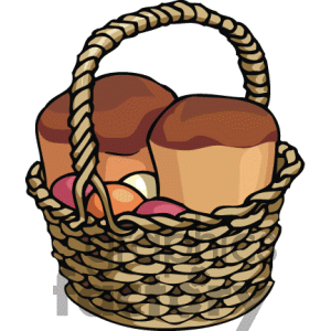300x300 Bread Basket Clipart
