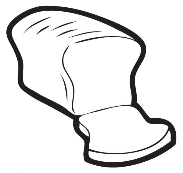 600x565 Bread Clipart Black And White Nice Clip Art