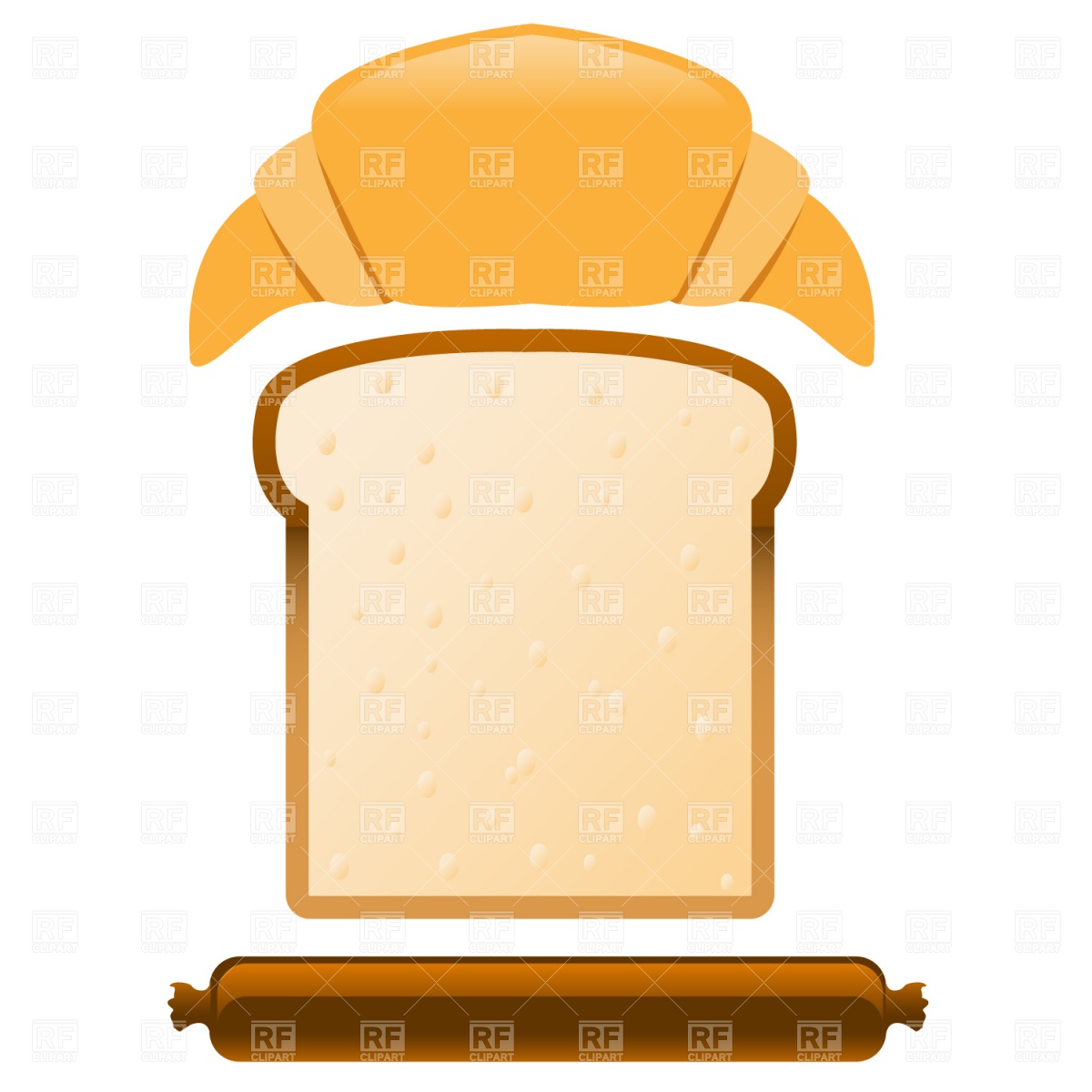 1200x1200 Bread Clipart Silhouette