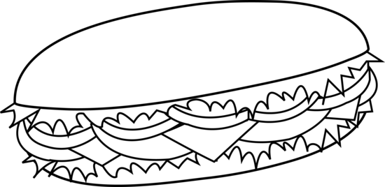 550x268 Bread Roll Clipart Black And White