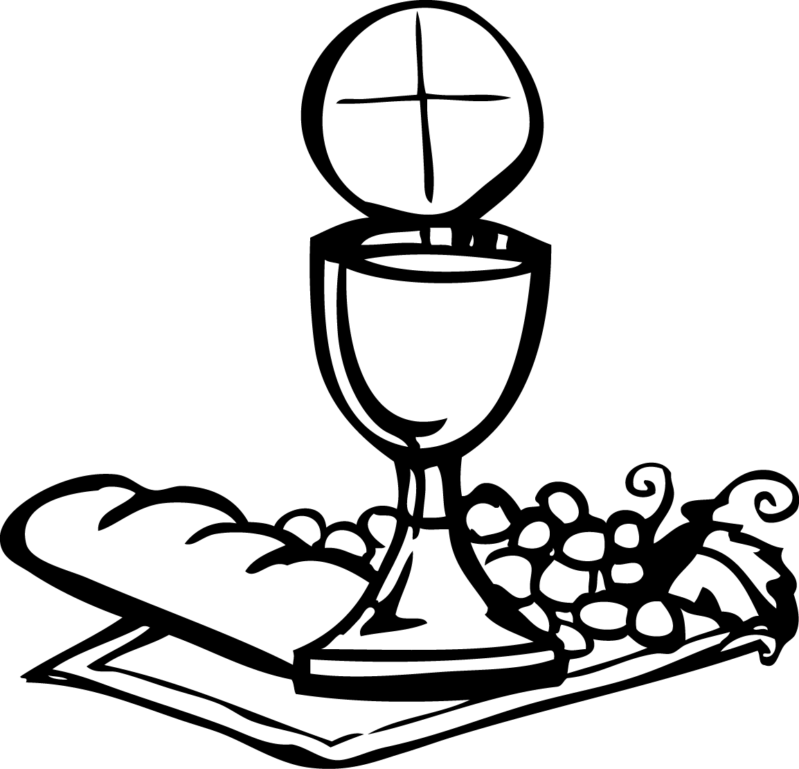 1154x1110 Communion Bread And Wine Clipart