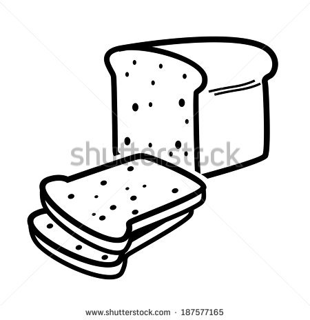 450x464 White Bread And Black Clipart