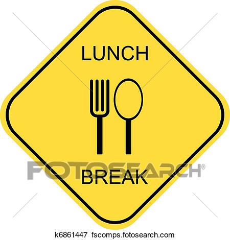 450x470 Clip Art Of Lunch Break K6861447