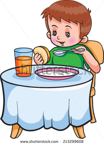 336x470 Cereal Clipart Kid Breakfast