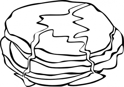 425x299 Pancake Clipart Black And White