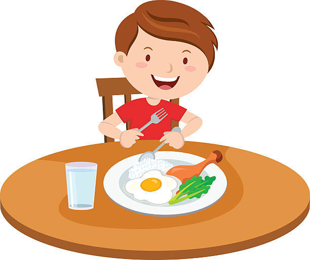 612x514 Breakfast Clipart Boy Eating