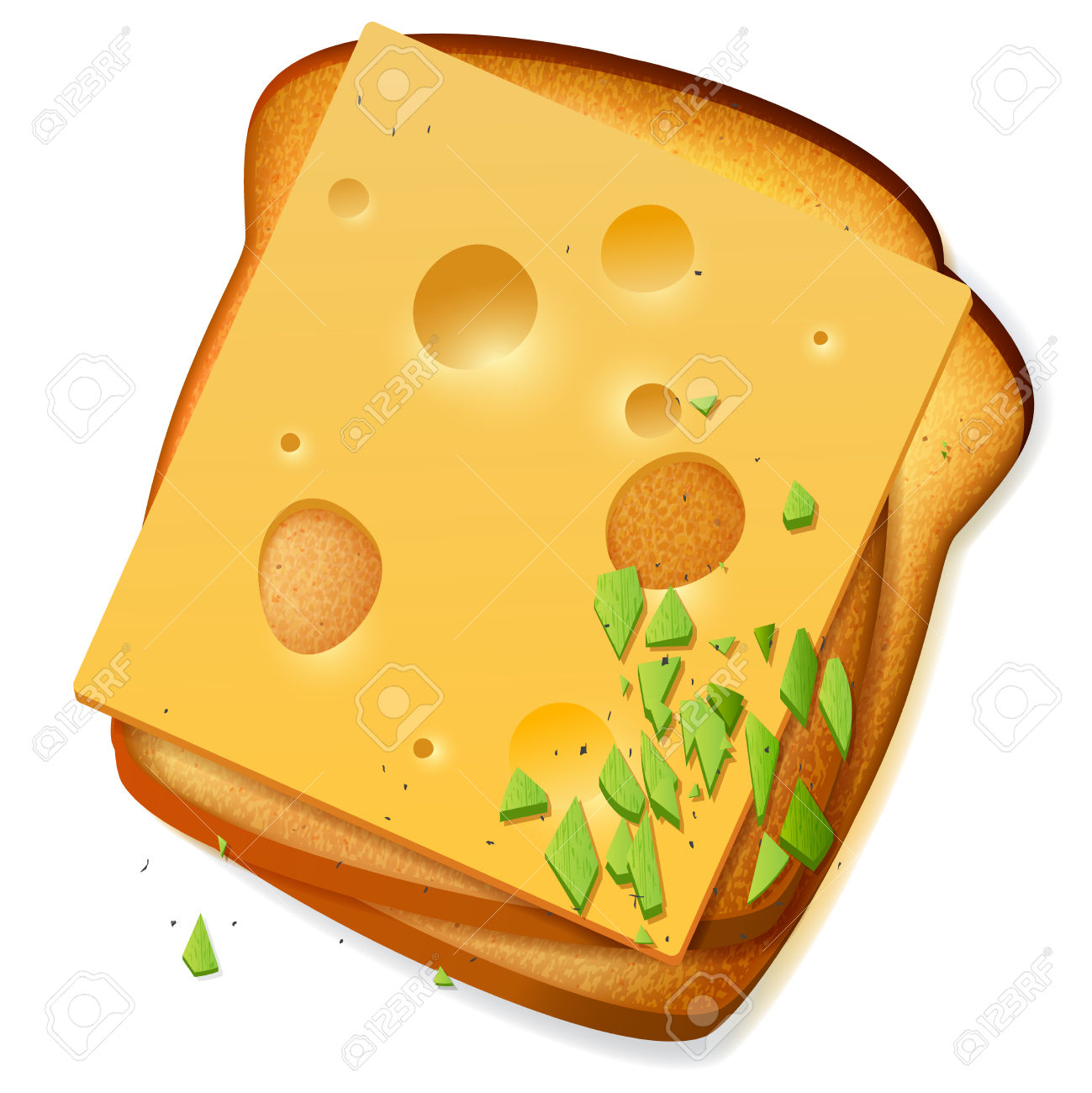 1299x1300 Sandwich Clipart Toast Bread