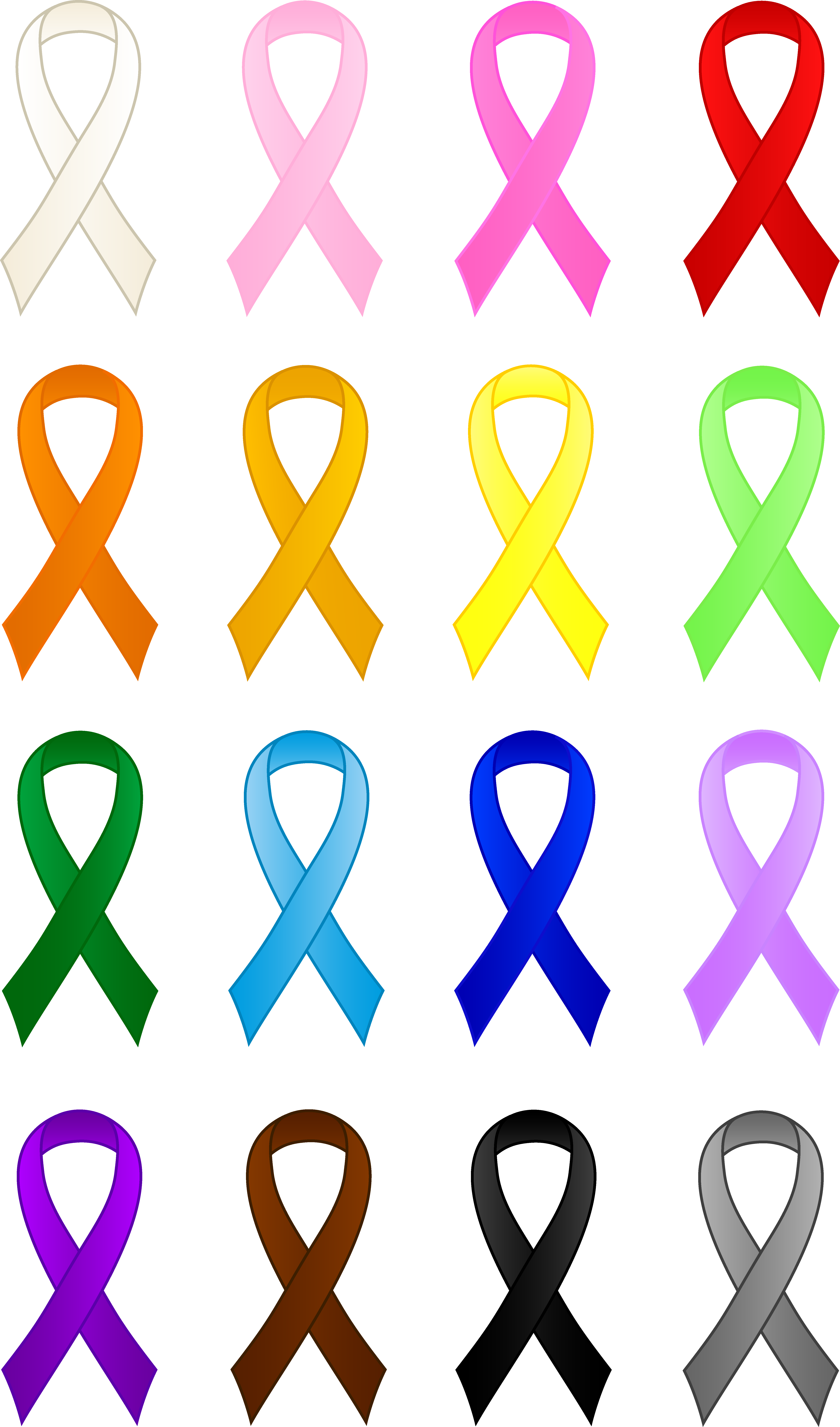 5160x8769 Cancer Awareness Ribbon Clipart