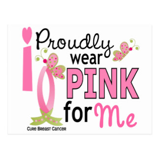 324x324 Breast Cancer Awareness Month Butterfly Postcards Zazzle