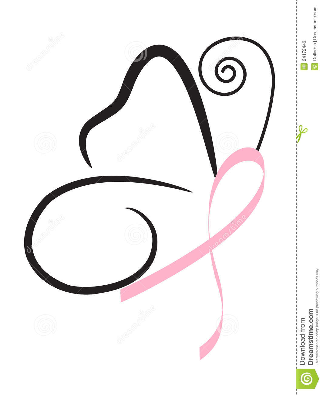 1065x1300 Butterfly Clipart Ribbon