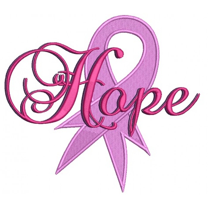 700x700 Breast Cancer Awareness Ribbon Filled Machine Embroidery Design