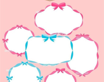 340x270 Pink Ribbon Frame Etsy