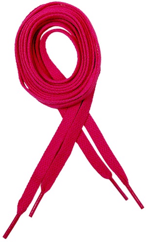 300x496 Breast Cancer Awareness Pink Shoelaces