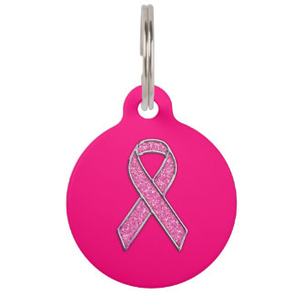 324x324 Breast Cancer Pet Tags For Dogs Amp Cats Zazzle