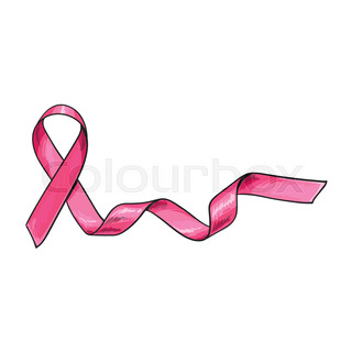 320x320 Breast Cancer Awareness Month Banner, Poster, Template With Hand