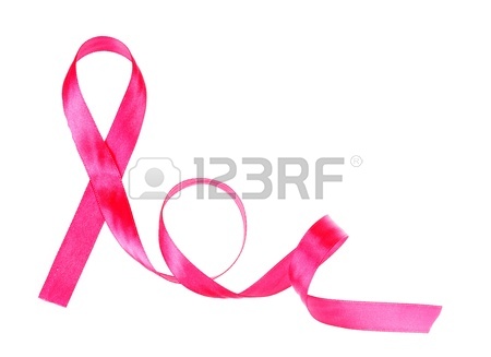 450x327 Breast Cancer Awareness Ribbon And Motivation Words On Pink