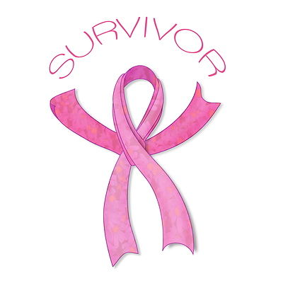 400x400 Pink Ribbon Survivor Clip Art
