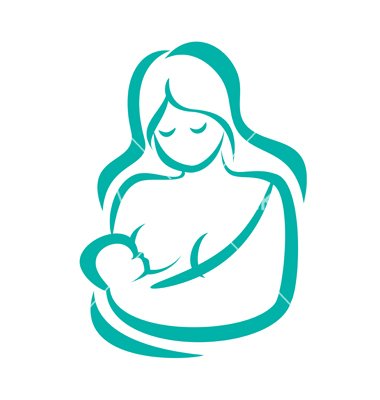 380x400 Cool Breastfeeding Clipart