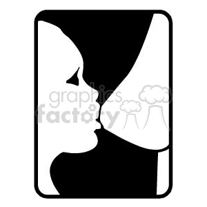 300x300 Royalty Free Infant Breast Feeding 371407 Vector Clip Art Image