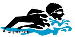 250x125 Butterfly Swimmer Clipart