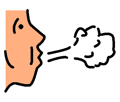 384x325 Clip Art Of Person Taking A Deep Breath Cliparts