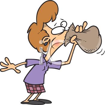 350x350 Hard To Breathe Clipart