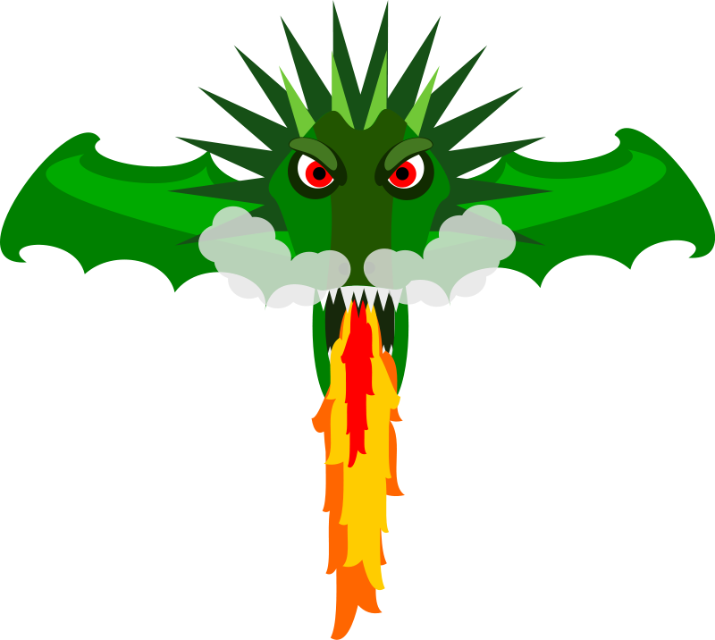 800x716 Free Fire Breathing Dragon Head Clip Art