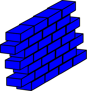 282x297 Blue Wall Clip Art
