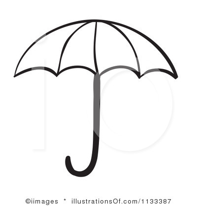 400x420 Line Of Umbrella Clipart