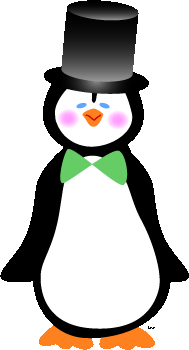 189x350 Bride Groom Tux Penguin Wedding Clip Art