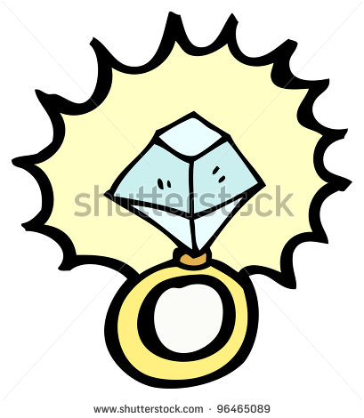 409x470 Engagement Ring Cartoon Picture 42 In The Wedding Bridal Shower